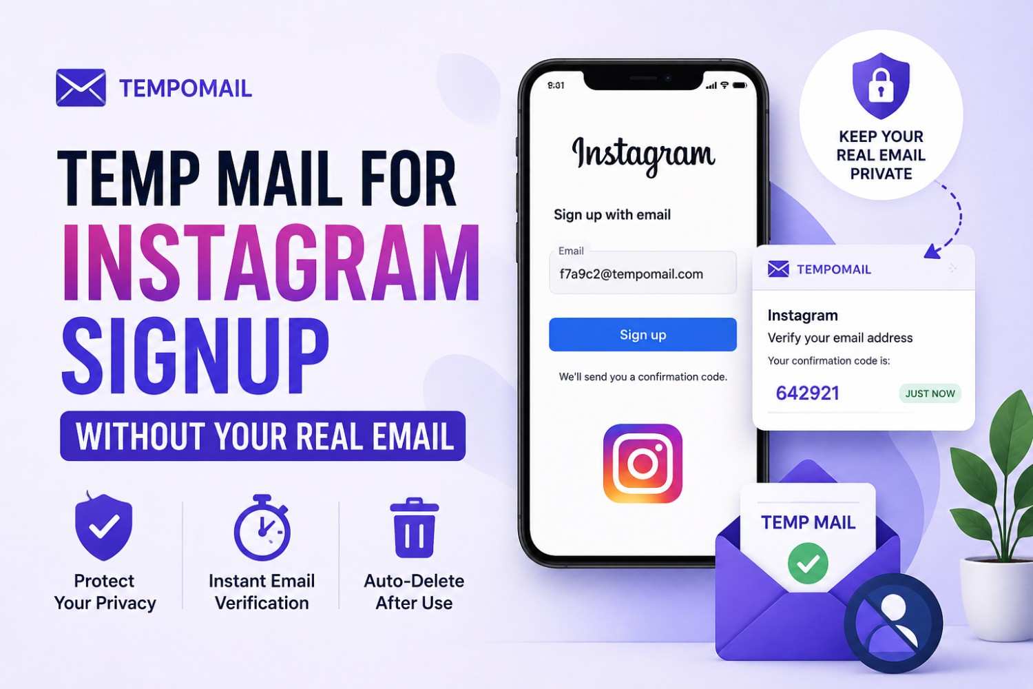 Temp Mail for Instagram Signup Without Your Real Email