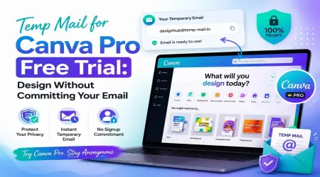 Temp Mail for Canva Pro Free Trial: Design Without Committing Your Email